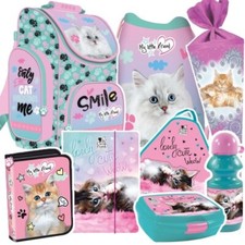 Katze Cat  Schulranzen Set