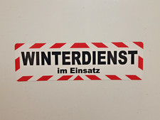 Winterdienst Magnetschild, 31,5x 9,5