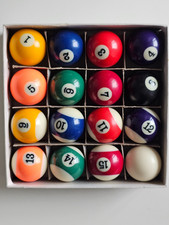 Mini Billard Kugeln * komplett * Größe 4 cm Durchmesser