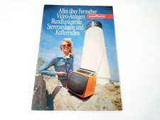 Vintage Nordmende Fernsehen Radio TV Prospekt Katalog West Germany 70er Jahre