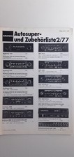 Grundig Autosuper- und Zubehörliste 2/77 (Prospekt-Heft), 7/1977