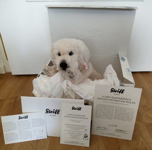 Steiff golden retriever lumpi - golden,
