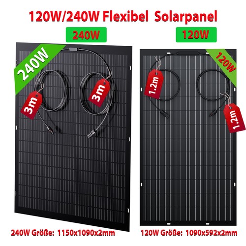 Flexibel solarmodul 120w 240w - solarmodul,