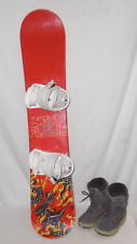 STUF " FLAME " TOP FREESTYLE SNOWBOARD 138 CM + BOOTS GR.: 38 IM SET