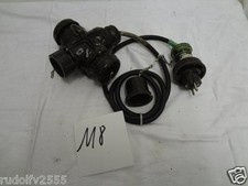 1x Dreier Stecker Bakelit mit Kabel 10A/16A 250 Volt ex BW Bundeswehr (M8)