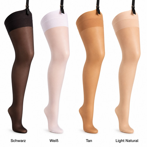 Elasthan damen strapsstrümpfe - elasthan,