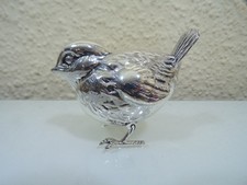 ALBO sehr schöne große Figur Vitrinenfigur Voglel Spatz in Echtsilber 925 neu (2