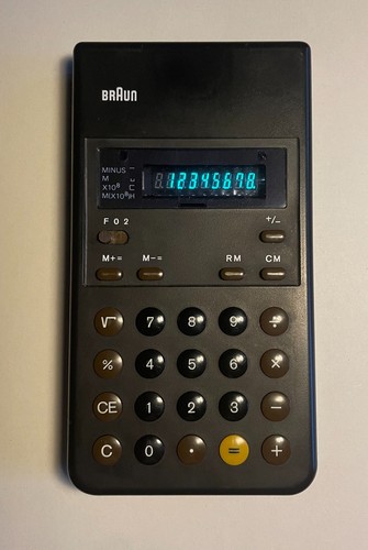 Braun design taschenrechner - braun, et