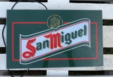 San Miguel Leuchtschild Original Werbeschild Spanien Vintage Bar Deko Licht 80er