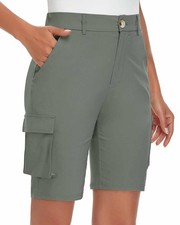 Damen Cargo Shorts High Waist