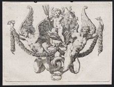 Putti Engel angel Ornament ornaments engraving gravure Kupferstich 18th century