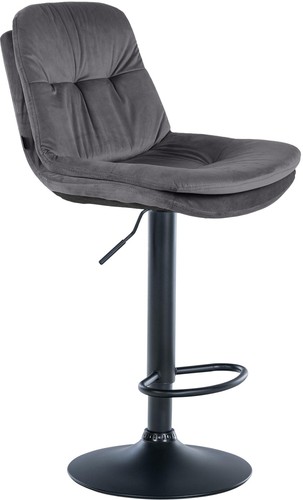 Barhocker laurel samt schwarz - laurel,