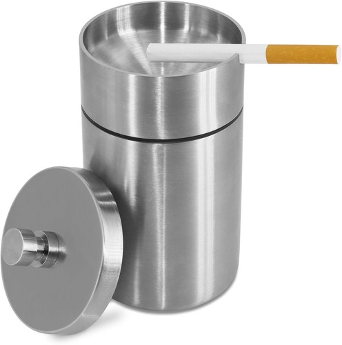 Aschenbecher edelstahl mit - edelstahl,