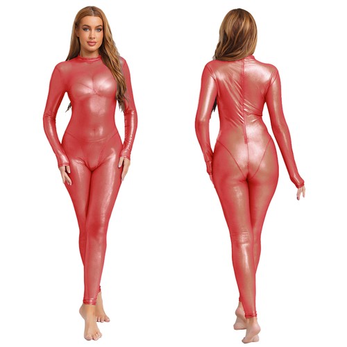 Damen jumpsuit glänzend - jumpsuit,