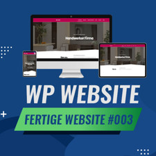 WordPress-fertige Website - Homepage Website | Handwerker | Living Template #003