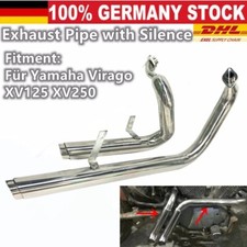 Auspuffrohre Schalldämpfer Edelstahl Auspuff Endtopf für Yamaha Virago XV250
