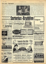Neues Automobil Deutsche Auto-Industrie Ein echtes Haarwuchsmittel Brutöfen 1904