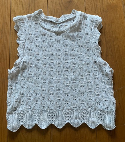 Pulli lochmuster weiß - xs,