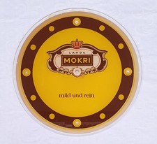 Altes LANDE MOKRI Zigaretten Glaszifferblatt Tabak Werbung Reklame Rarität TOP