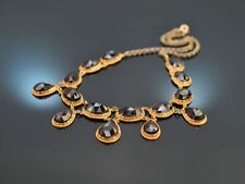 GROSSES GRANAT COLLIER IM ROSEN SCHLIFF AUS GOLD 585 UM 1850 ENTSTANDEN