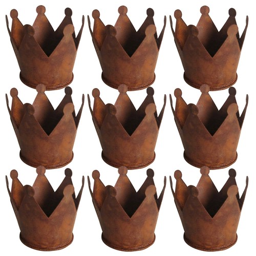 Gartendeko rost mini krone - gartendeko,