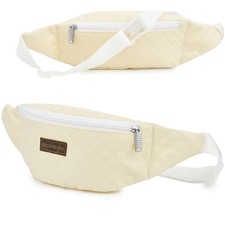 Große Hüfttasche aus beigem