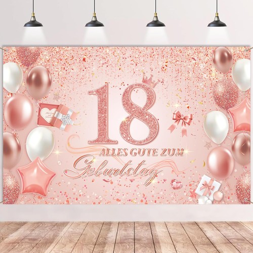 Geburtstag deko banner - 18.,