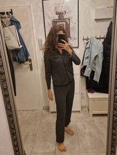 Esprit Pyjama Schlafanzug Damen Gebraucht Schwarz 2 Teiler Hemd Hose