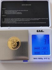 Goldmünze 3.1 Gram Rarität