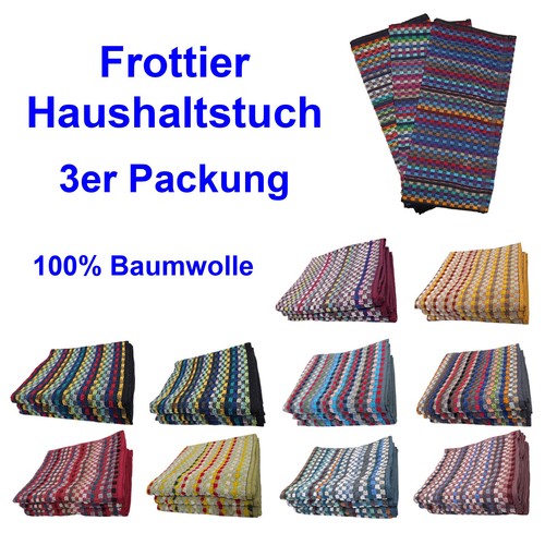 3er pack frottee handtuch - frottee,