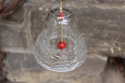 Vintage weihnachtsglocke mit - vintage,