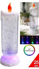 LED Kerze Farbwechsel Glitzer Winter  Weihnachtsdeko Weihnachtskerze Weihnachten