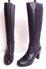 Schwarze damen stiefel echtes - stiefel,,