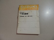 Parts catalog Suzuki TS 125  Ersatz Teile katalog Werkstatthandbuch 1973-1977