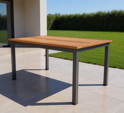 Aluminium gartentisch - aluminium,