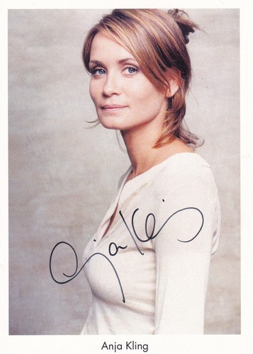 Autogramm anja kling - -,