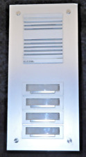 ELCOM - Türstation u.P. Gehäuse und Frontabdeckung  4 Klingeltaster mit Led Bel.