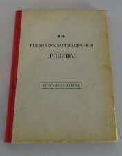 Betriebsanleitung GAZ M-20 Pobeda mit Lenkradschaltung Baujahr 1946-1950