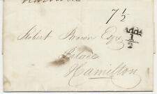 GB 1830 ss Brief aus "MID CALDER" gerade Linie besteuert "7 1/2" + "Addl. 1/2“ RR!