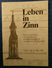 Leben in zinn Austellung Zinnfiguren Schiffsmodellen hafa 1983 Katalog B-27663