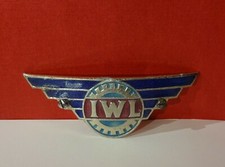 Original altes IWL Berlin Emblem Plakette Motorroller Emaille RARITÄT