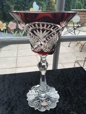 Antikes Weinglas Rubin rot