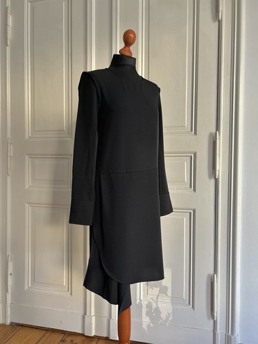 Asymmetrisches hemdblusenkleid - asymmetrisches,
