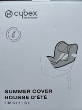 Cybex Sommerbezug Sirona Z WEIß Schutzbezug für Autositz Reboarder NEU in OVP