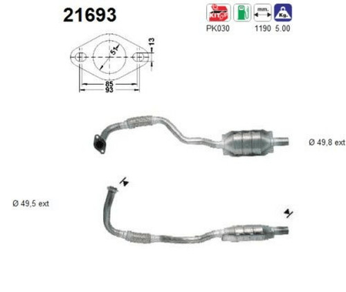 Katalysator für opel astra - katalysator,