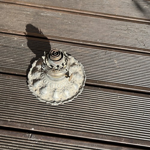 Alte petroleum tisch lampe - alte,