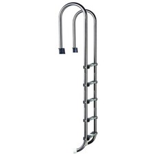 Schwimmbecken Edelstahl- Einbauleiter Engholm 5- stufig Poolleiter bis 1,80 m