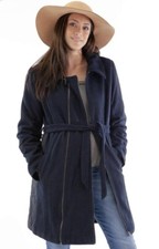 Mamalicious 2 in 1 SIGGA WOOL Mix Belted UMSTANDSMANTEL Jacke Blau Med NEU