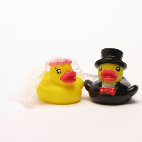 Badeente brautpaar - badeente,