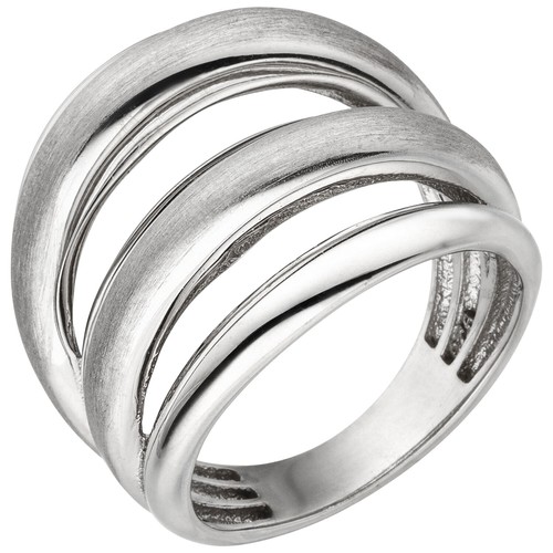 Damen ring 925 silber breit - silber,